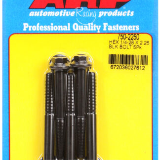 ARP 1/4-28 x 2.250 hex black oxide bolts