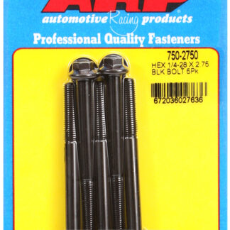 ARP 1/4-28 x 2.750 hex black oxide bolts