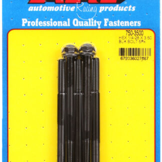 ARP 1/4-28 x 3.500 hex black oxide bolts