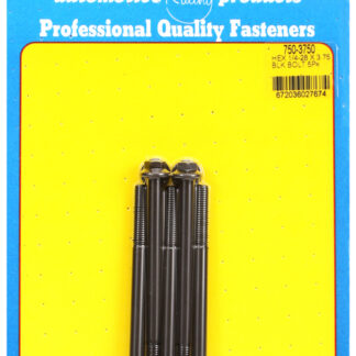 ARP 1/4-28 x 3.750 hex black oxide bolts