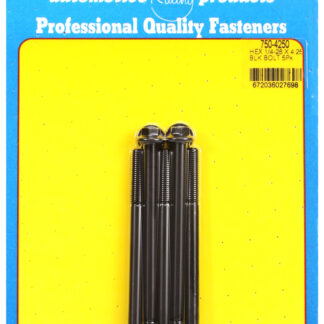 ARP 1/4-28 x 4.250 hex black oxide bolts