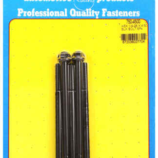 ARP 1/4-28 x 4.500 hex black oxide bolts