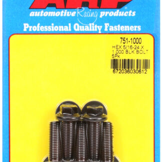 ARP 5/16-24 x 1.000 hex black oxide bolts