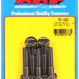 ARP 5/16-24 x 1.500 hex black oxide bolts