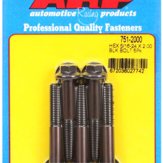 ARP 5/16-24 x 2.000 hex black oxide bolts