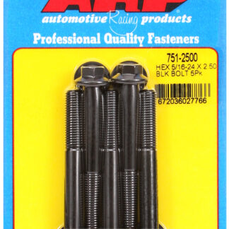 ARP 5/16-24 x 2.500 hex black oxide bolts
