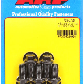 ARP 3/8-24 x .750 hex black oxide bolts