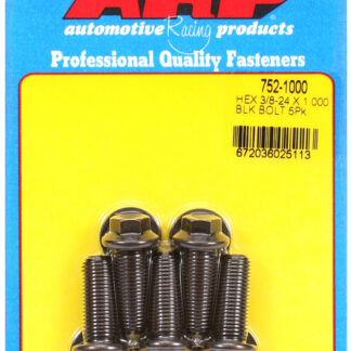 ARP 3/8-24 x 1.000 hex black oxide bolts