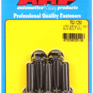 ARP 3/8-24 x 1.250 hex black oxide bolts