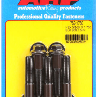 ARP 3/8-24 x 1.750 hex black oxide bolts