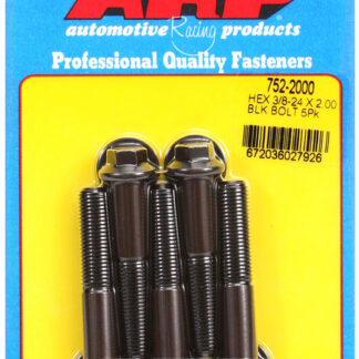 ARP 3/8-24 x 2.000 hex black oxide bolts