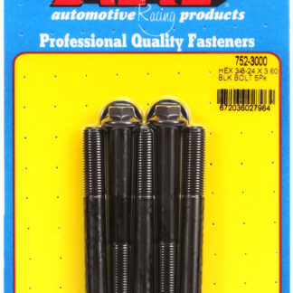 ARP 3/8-24 x 3.000 hex black oxide bolts
