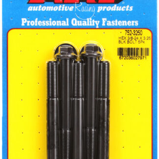 ARP 3/8-24 x 3.250 hex black oxide bolts