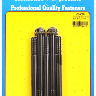ARP 3/8-24 x 4.500 hex black oxide bolts
