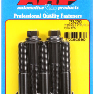 ARP 7/16-20 x 2.250 hex black oxide bolts