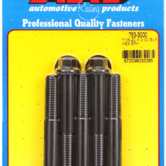 ARP 7/16-20 x 3.000 hex black oxide bolts