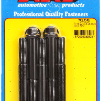ARP 7/16-20 x 3.250 hex black oxide bolts
