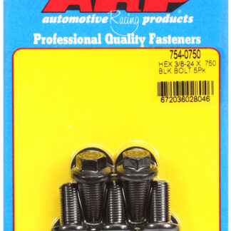 ARP 3/8-24 x .750 hex 7/16 wrenching black oxide bolts