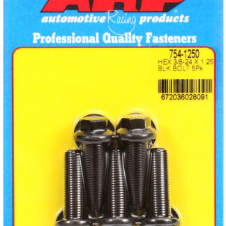 ARP 3/8-24 x 1.250 hex 7/16 wrenching black oxide bolts