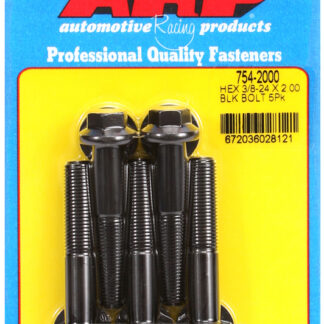 ARP 3/8-24 x 2.000 hex 7/16 wrenching black oxide bolts