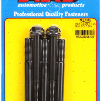 ARP 3/8-24 x 3.250 hex 7/16 wrenching black oxide bolts